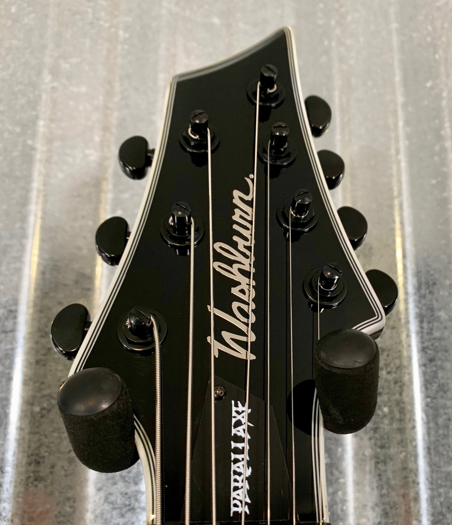 Washburn Parallax L27 Marc Rizzo 7 String Black EMG 707 Guitar PXL-MR27B-D #0212