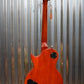 Vintage Guitars Reissued Series V100AFD Amber Flame Carved Top Guitar & Case