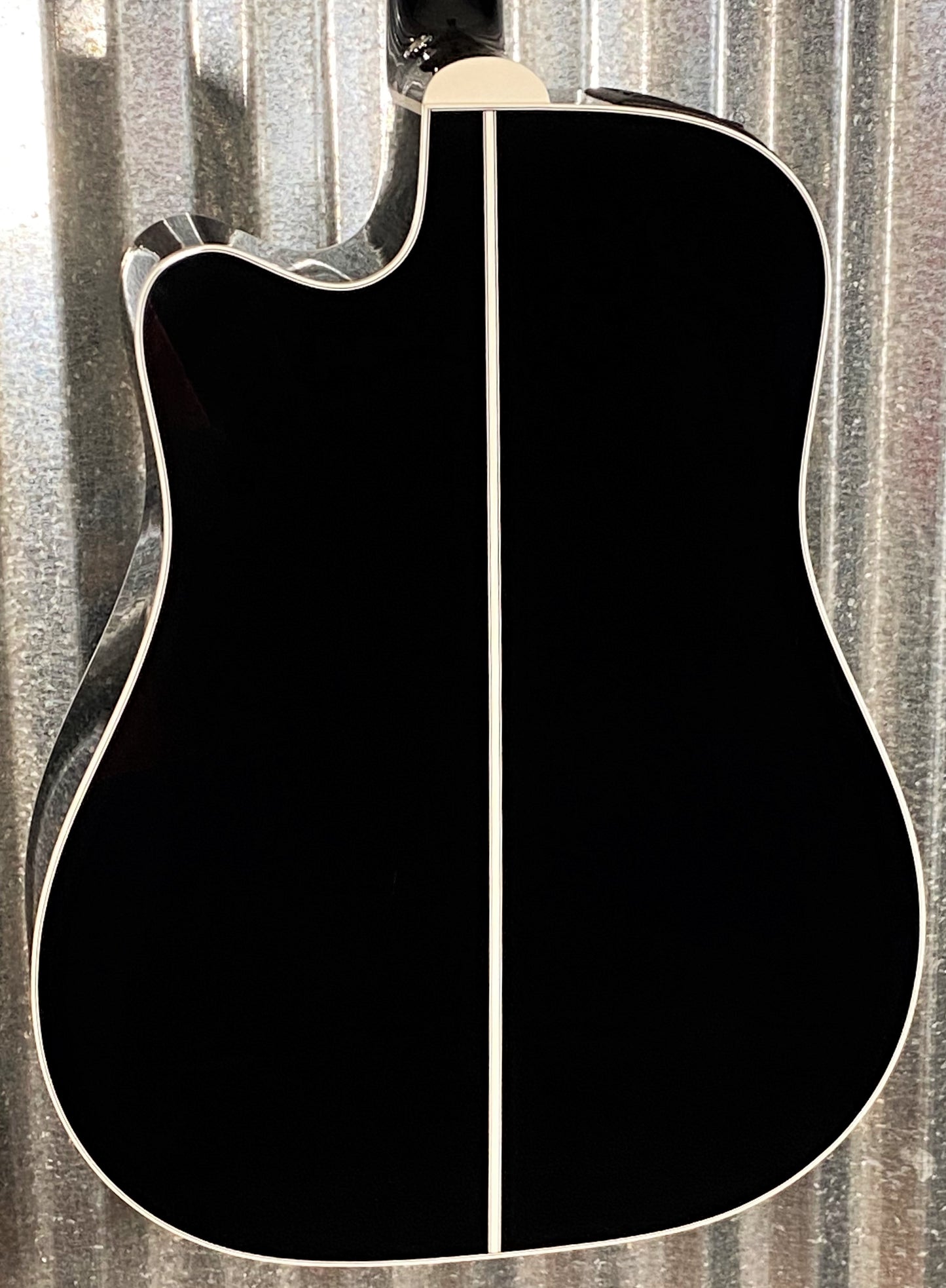 Takamine EF341SC Dreadnaught Acoustic Electric Cutaway Guitar Black & Case #0163
