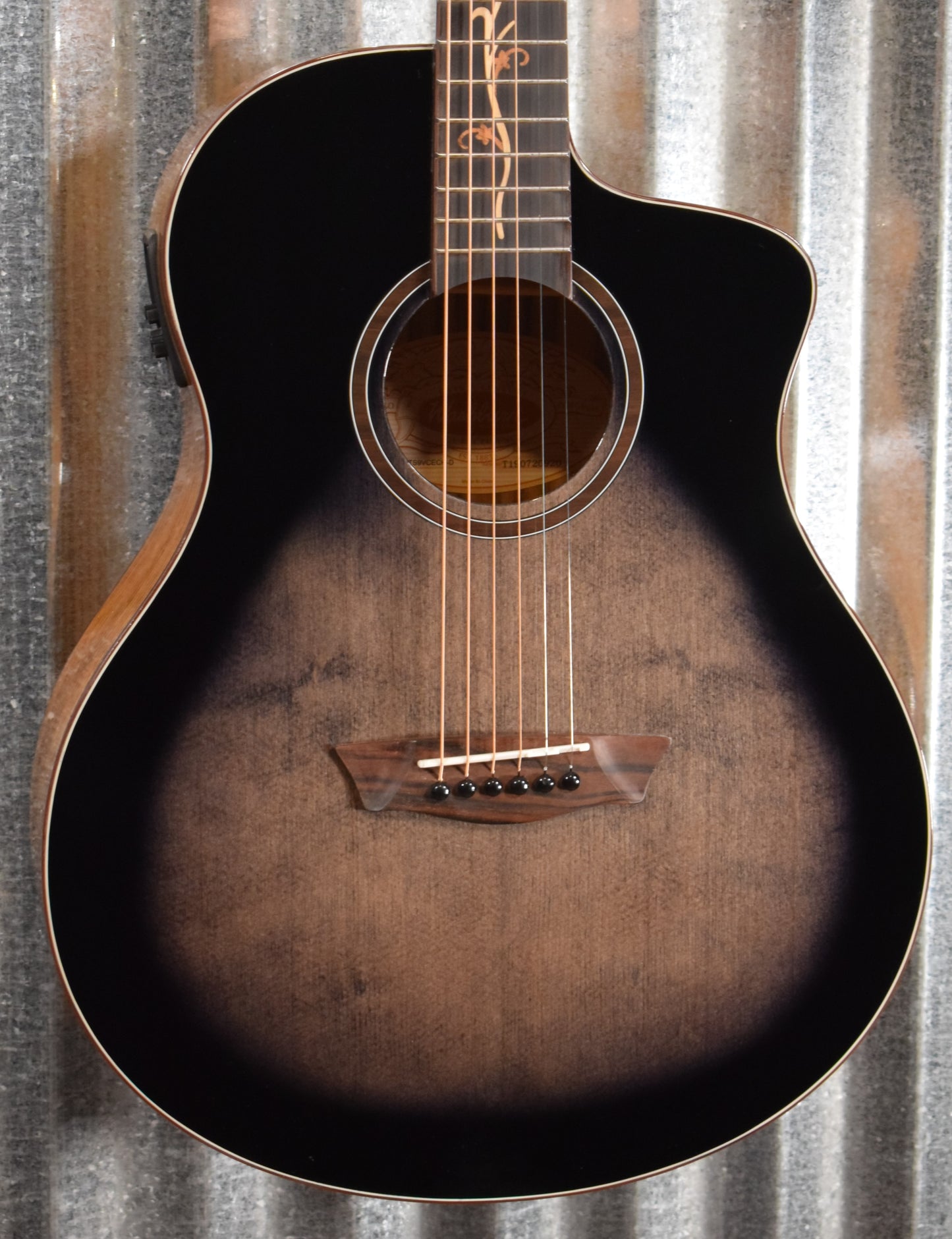 Washburn Bella Tono Studio Vite S9V Charcoal Burst Acoustic Electric Guitar #0920