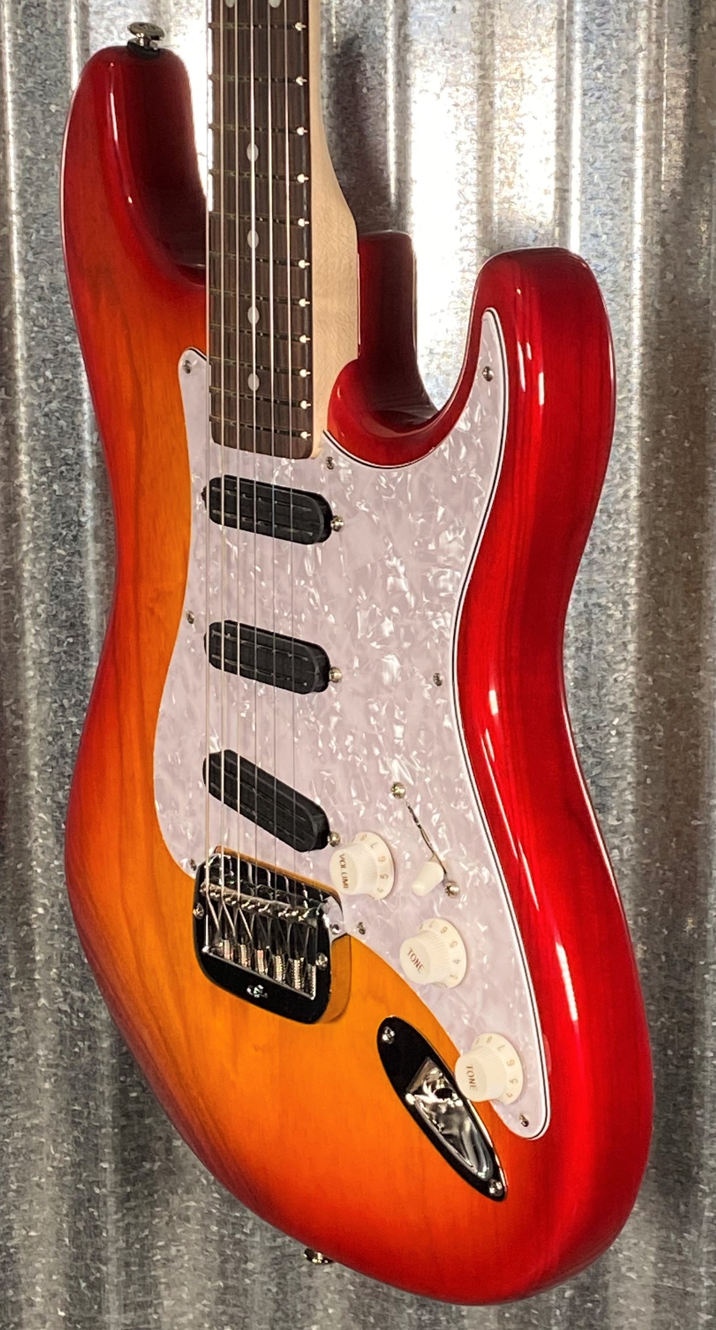 G&L USA Legacy Special Cherryburst Guitar & Case #5224