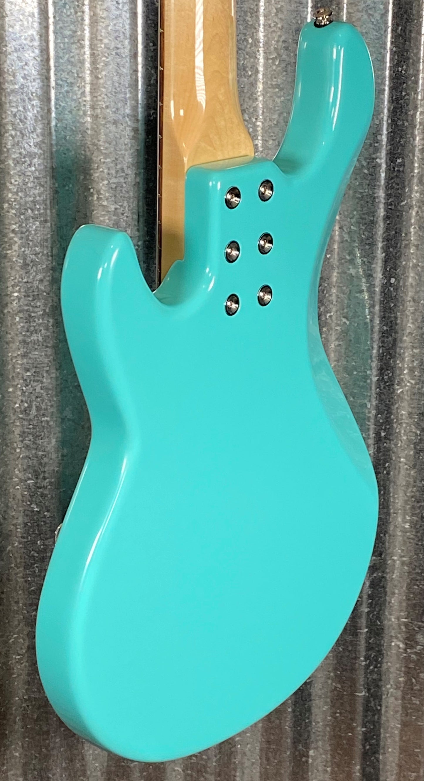 G&L USA L-1000 S750 5 String Turquoise Bass & Case #6478