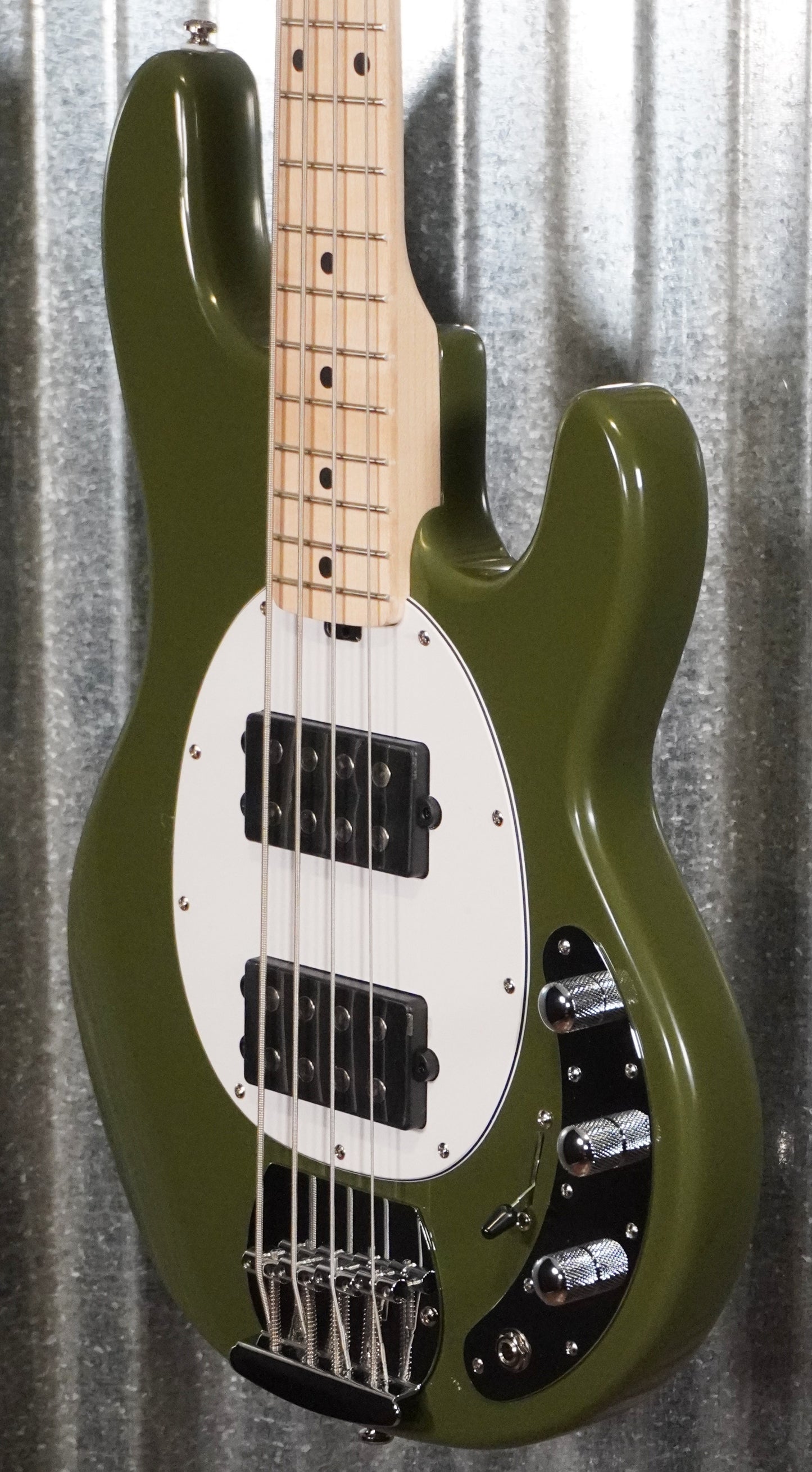 Sterling by Music Man Stingray HH 4 String Bass Olive RAY4HH-OLV-M1 #3884