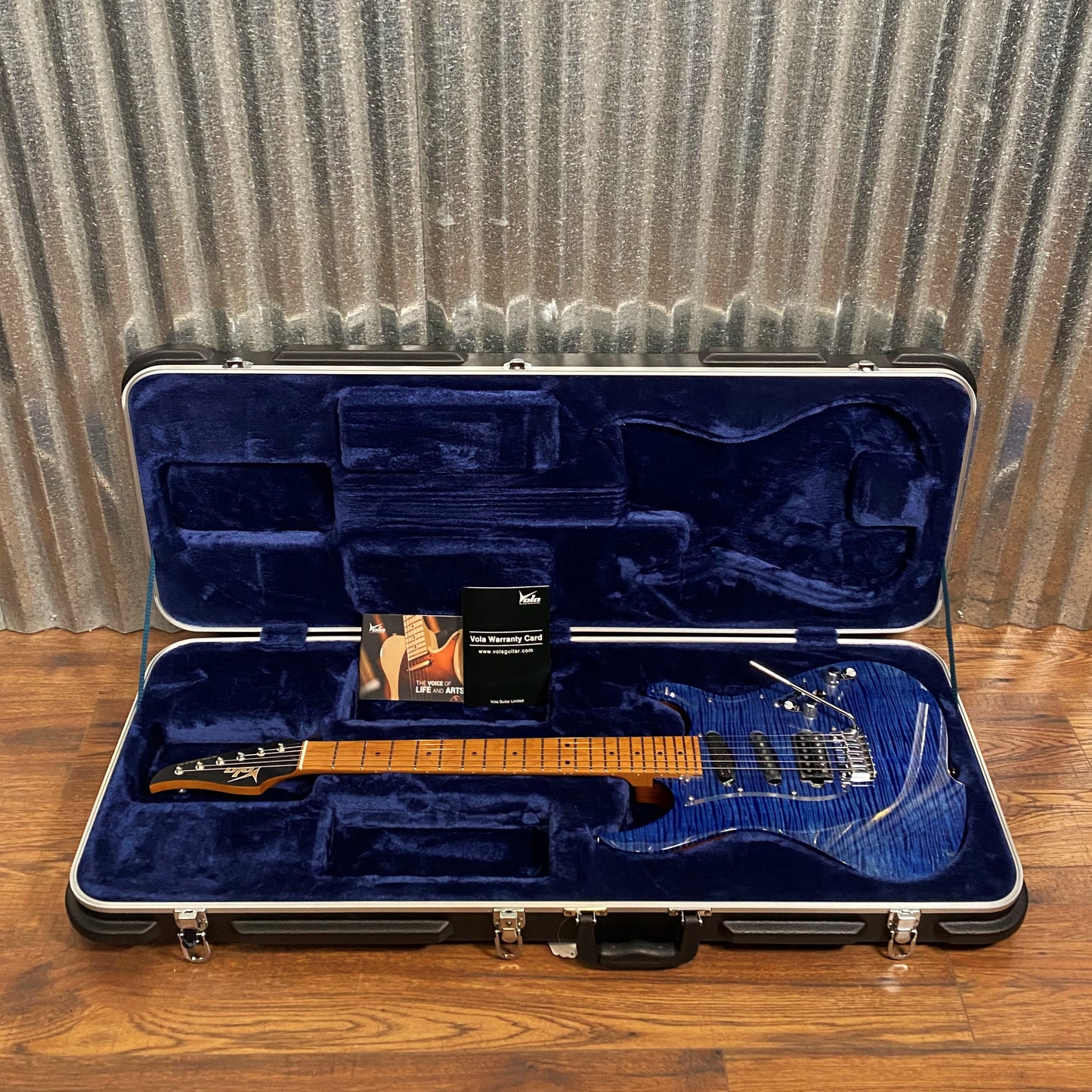 Vola OZ RV TNC SBL Sapphire Blue Gloss Guitar & Case #7074