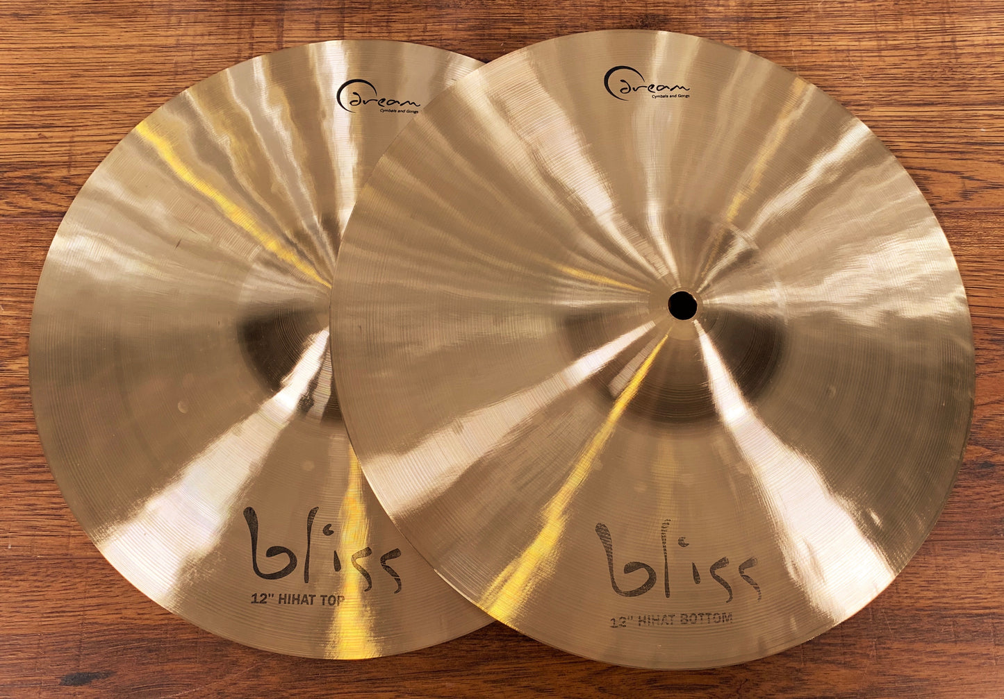 Dream Cymbals BHH12 Bliss Hand Forged & Hammered 12" Hi Hat Set Demo