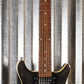 Hamer Archtop Flame Trans Black Double Cut Electric Guitar SATF-TBK #0201