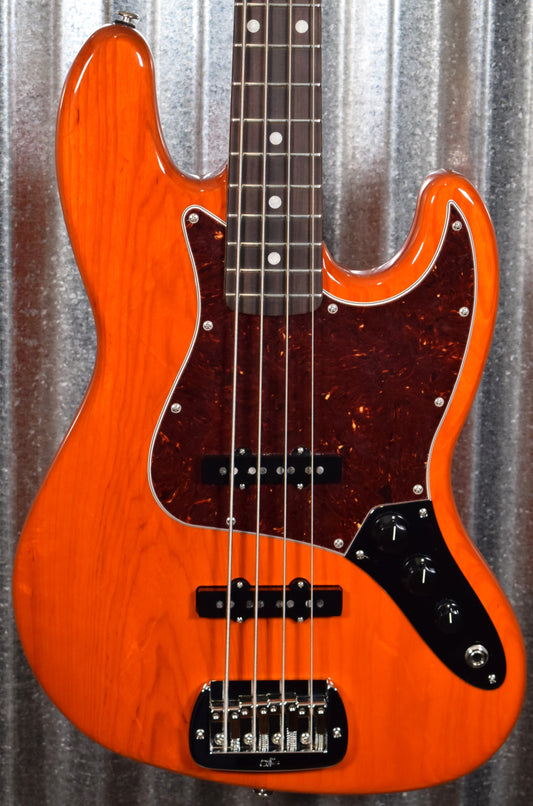 G&L USA JB 4 String Jazz Bass Clear Orange & Case JB #1189