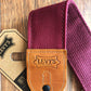 Levy's M7WC-BRG 2" Waxed Canvas Cotton Back Adjustable Guitar & Bass Strap Burgundy