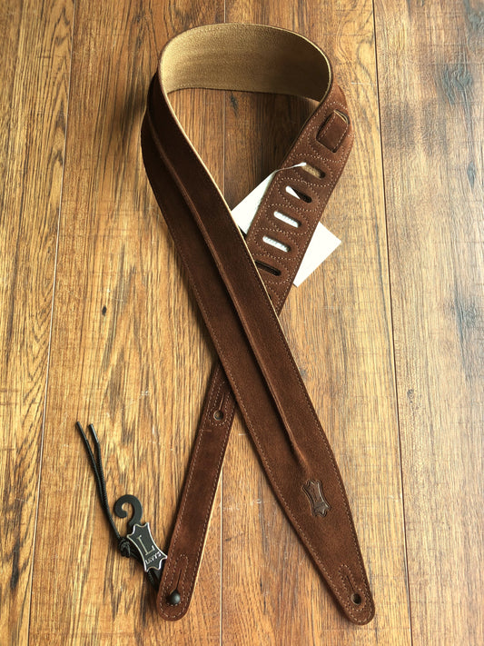 Levy's Leather MS317HUD-BRN 2.5 Hudson Series Designer Guitar Strap Brown