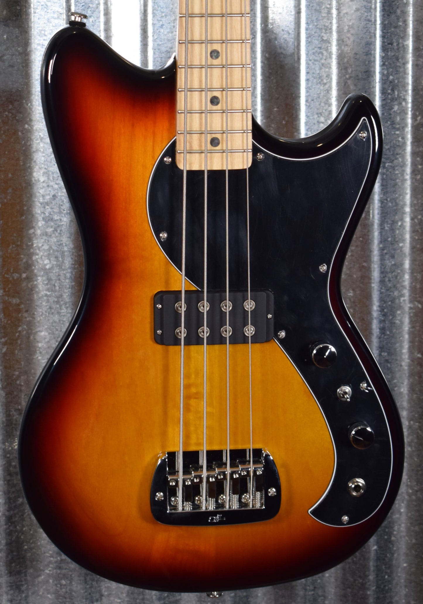 G&L USA Fullerton Deluxe Fallout 4 String Short Scale Bass 3-Tone Sunburst & Bag #5228