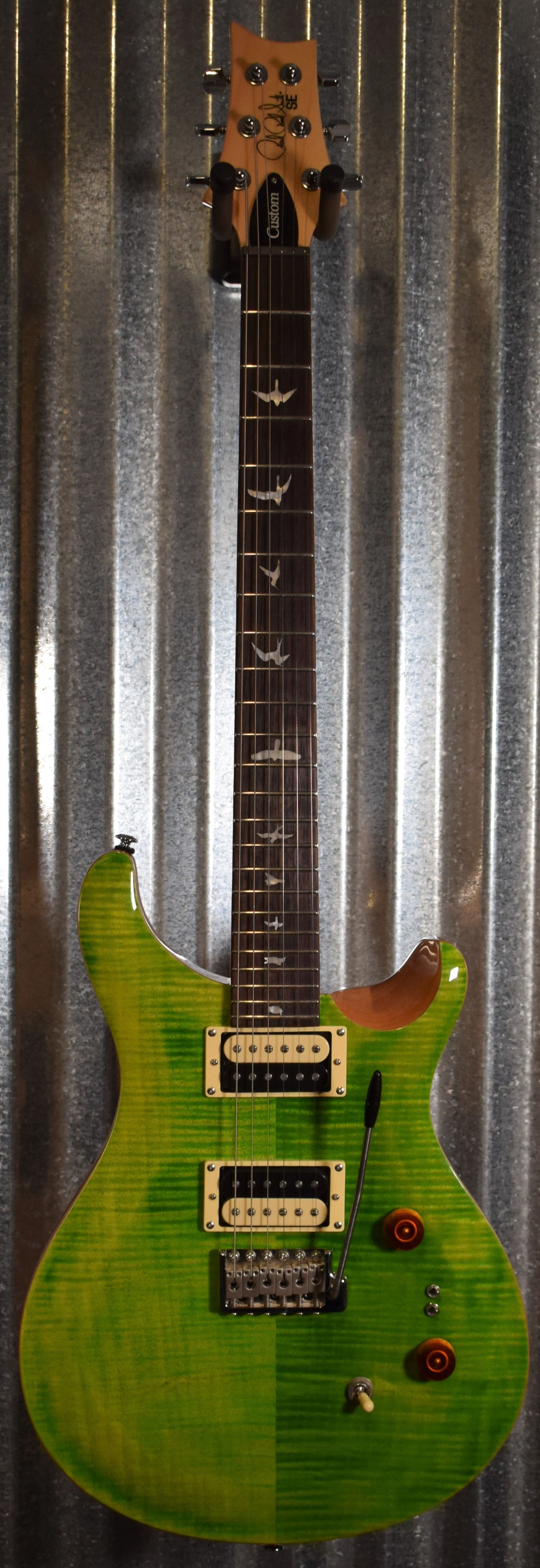 PRS Paul Reed Smith SE Custom 24-08 Eriza Verde Guitar & Bag #4636