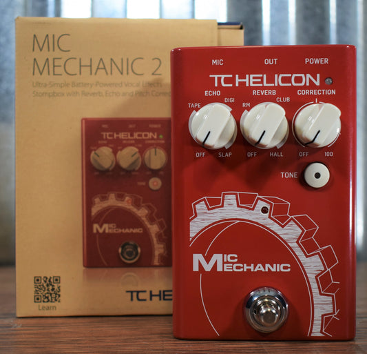 TC Helicon Mic Mechanic 2 Reverb Echo Pitch Correction Vocal Effect Processor