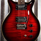 Hamer Archtop Flame Dark Cherry Wilkinson Tremolo Guitar SATFW-DCB #0763 Demo