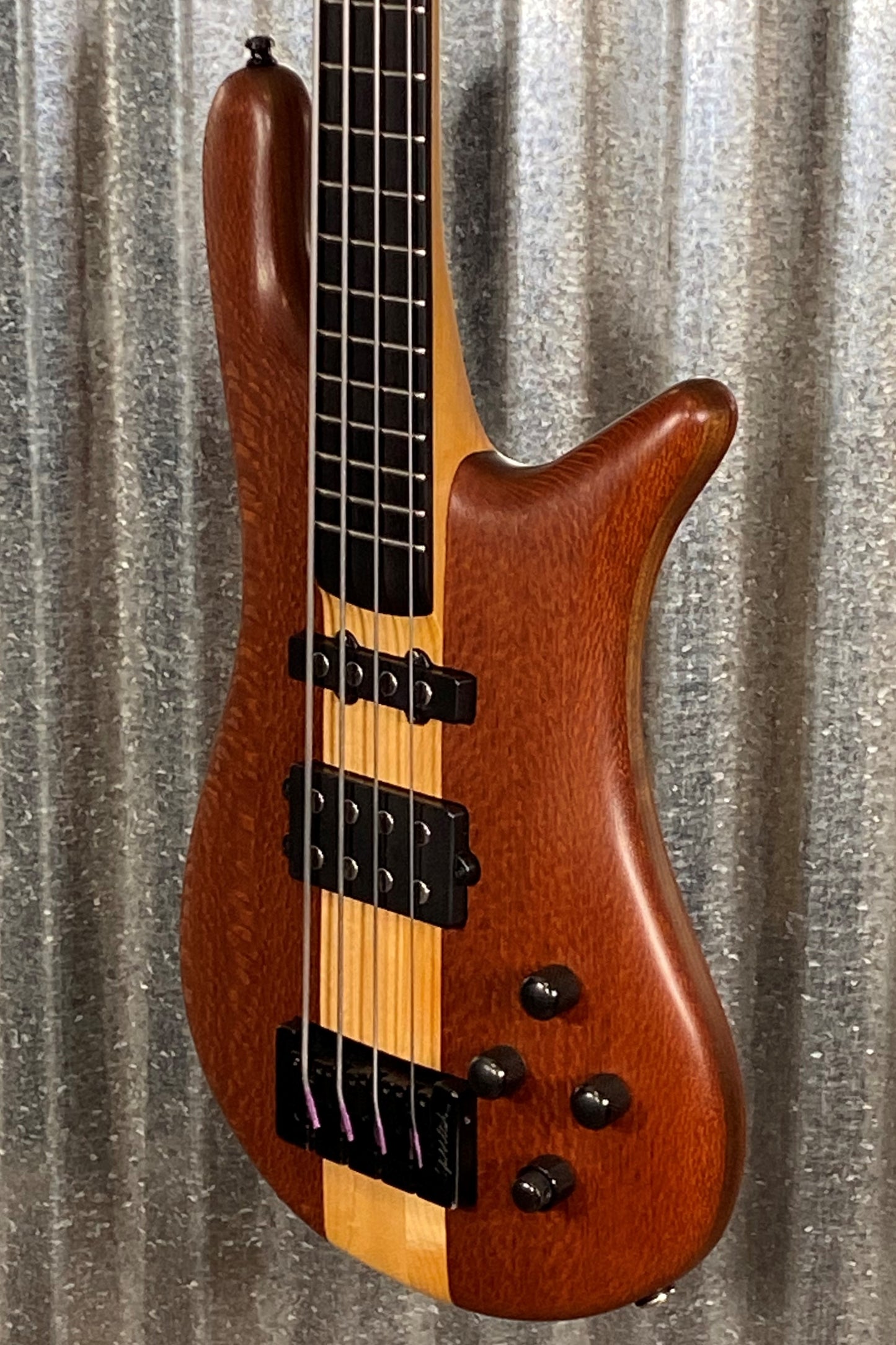 Stuart Spector USA 2016 NS-2 Neck Through Custom Shop 4 String Bass Lacewood #1002 Used
