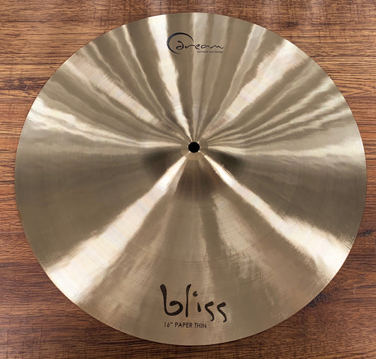 Dream Cymbals BPT16 Bliss Hand Forged & Hammered 16" Paper Thin Crash Demo