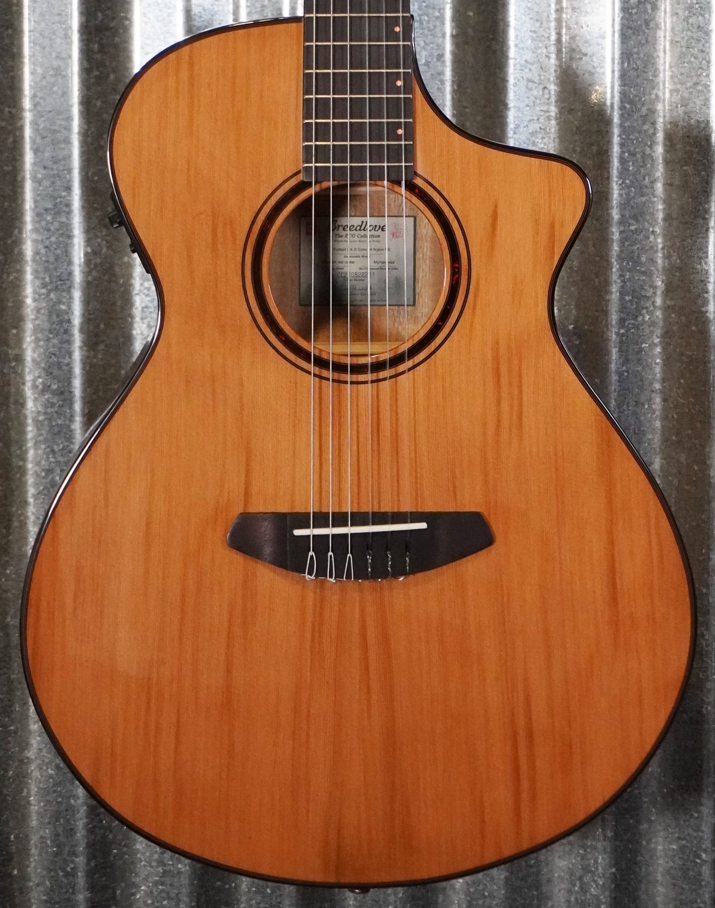 Breedlove Pursuit Exotic S Concert CE Nylon Acoustic Electric Guitar PSCN01NCERCMY #2231 Used