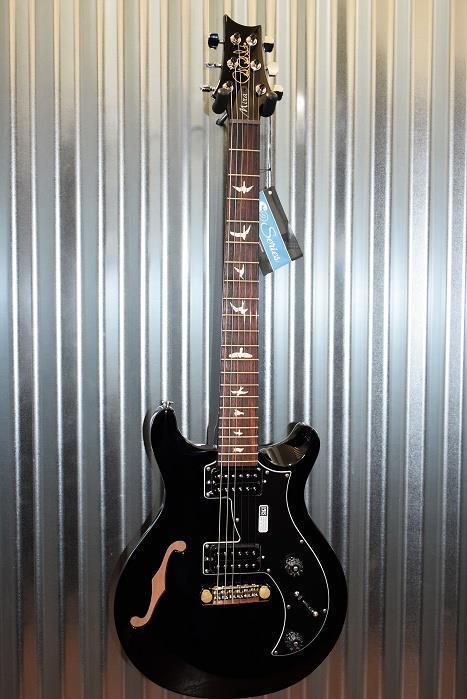 PRS Paul Reed Smith S2 Mira Semi Hollow Gloss Black Electric Guitar & Bag #5467