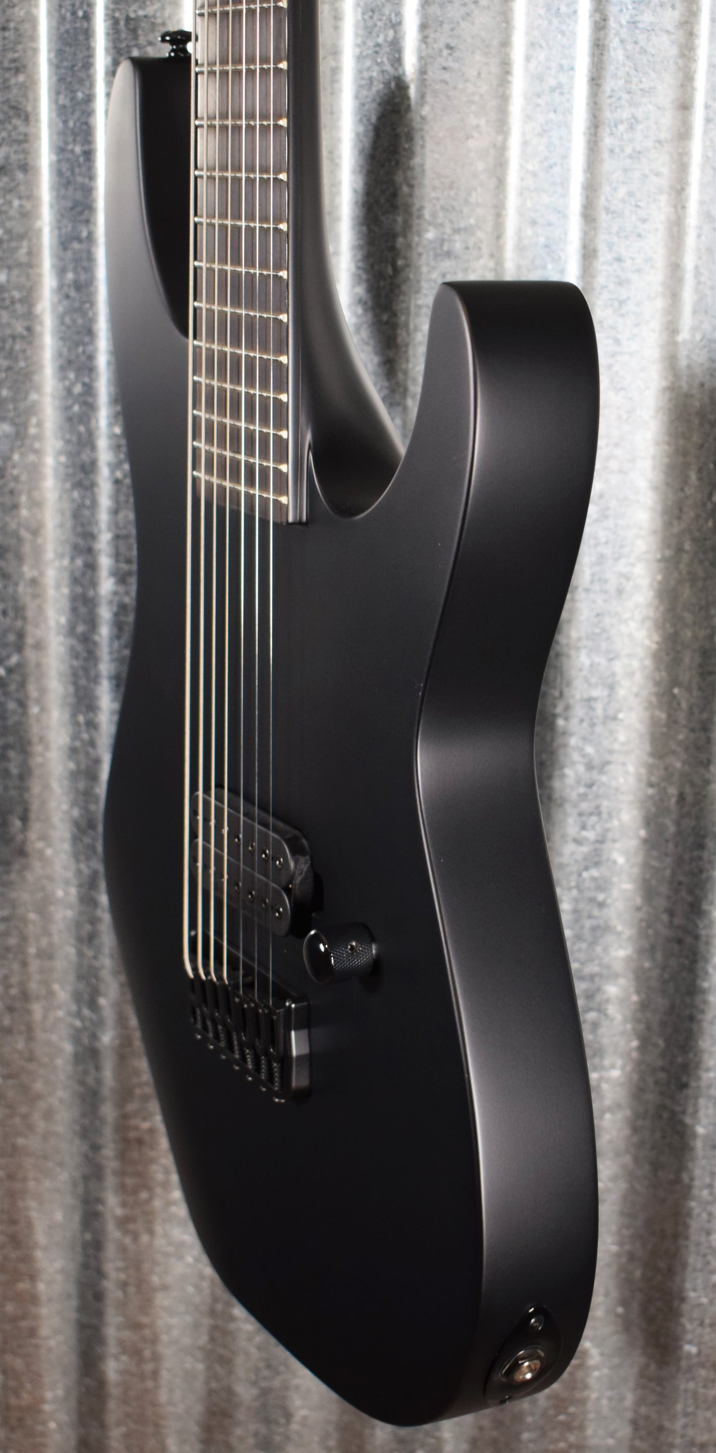 ESP LTD M-7HT Baritone Black Metal Satin Seymour Duncan Guitar M7BHTBKMBLKS #0289 B Stock
