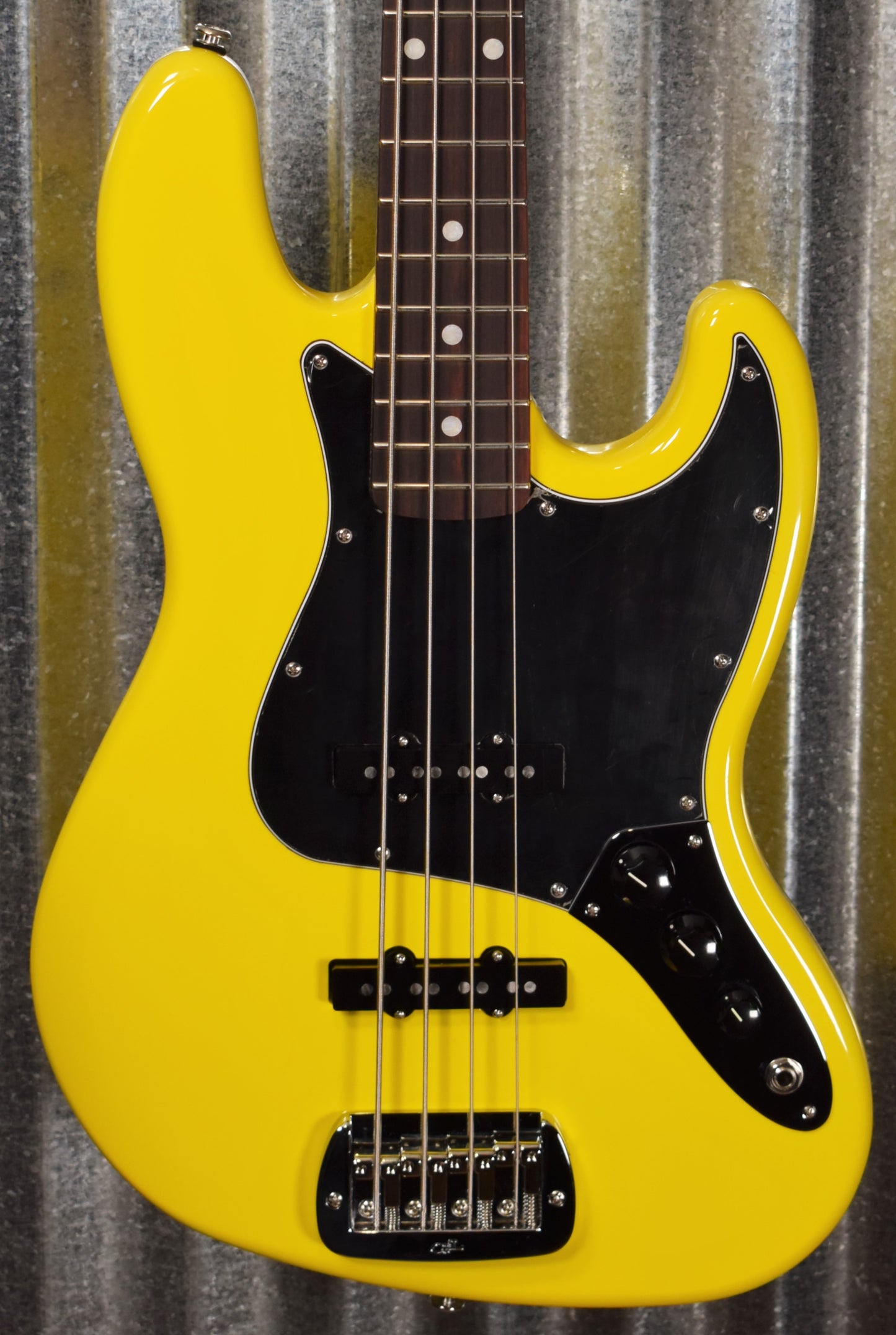 G&L USA Fullerton Custom JB Yellow Fever 4 String Jazz Bass & Case #1065