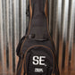 PRS Paul Reed Smith SE Tonare Parlor Charcoal Acoustic Electric Guitar & Bag PE20PSACH #2395
