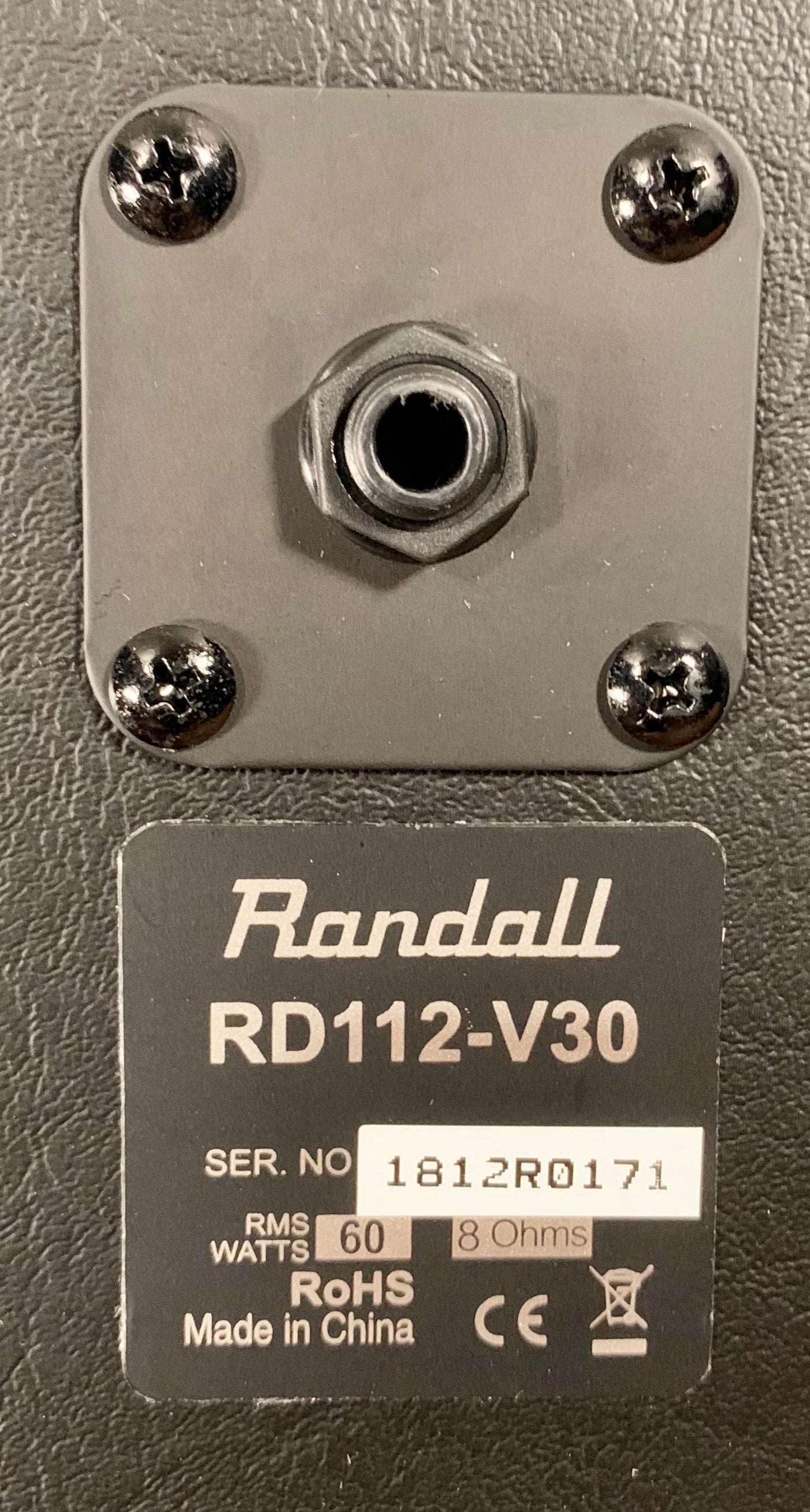 Randall Diavlo RD-112 V30 Celestion Vintag 30 Guitar Speaker Cabinet Demo