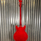 Hagstrom VIKB-WCT Viking 4 String Semi Hollow Short Scale Bass Wild Cherry Transparent #0801