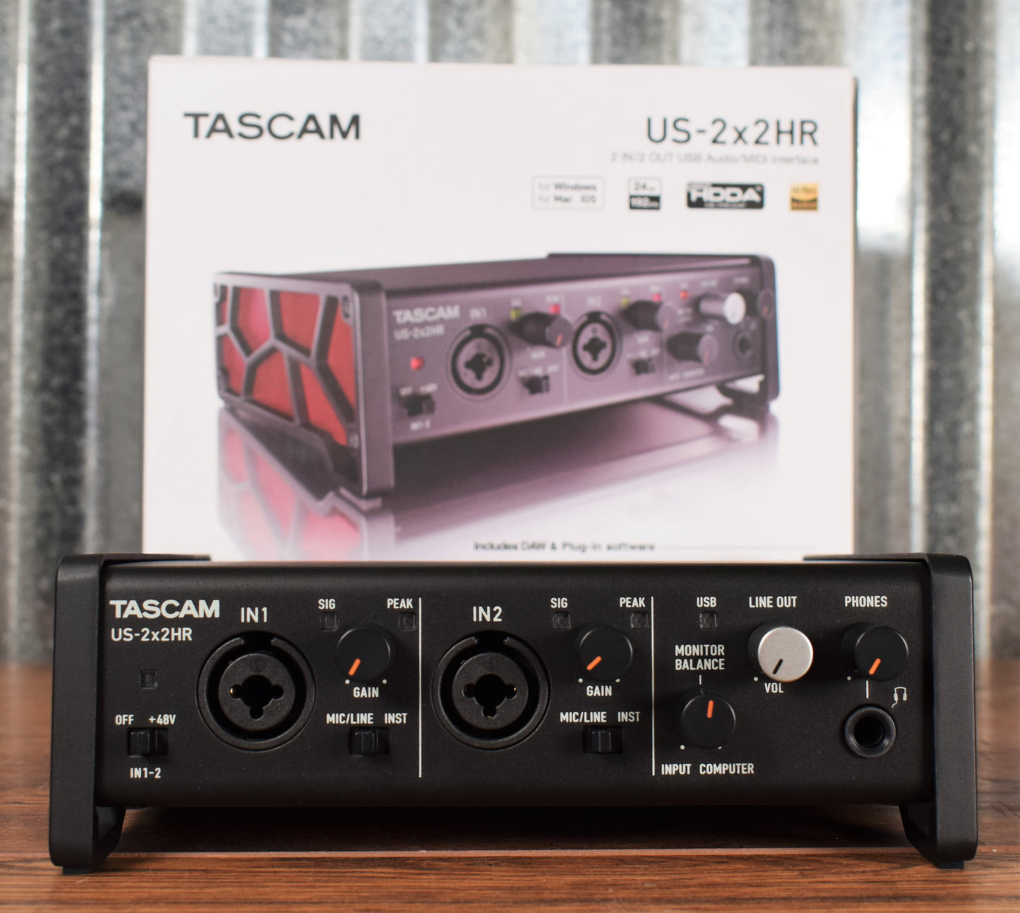 Tascam US-2X2HR 2x2 USA Audio & Midi Recording Interface Open Box
