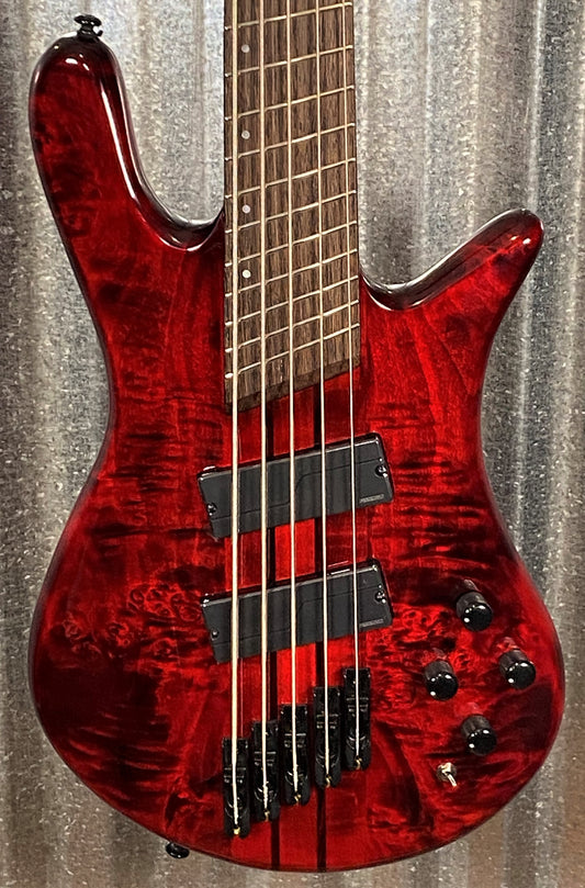 Spector NS Dimension 5 Multi Scale 5 String Bass Inferno Red Gloss & Bag NSDN5INFRD #0605