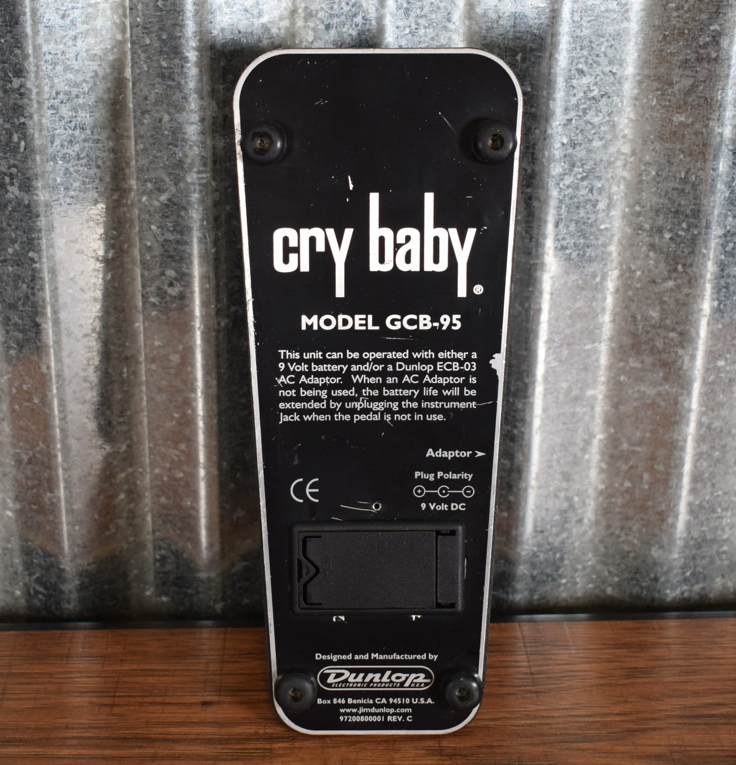 Dunlop GCB-95 Crybaby Wah Guitar Effect Pedal Used