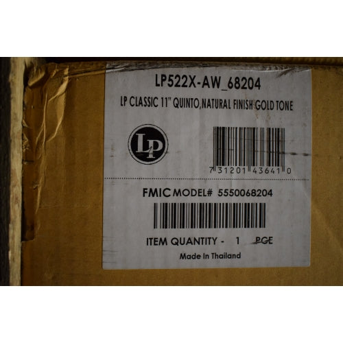 LP Latin Percussion Classic 11" Wood Quinto Natural Gold LP522X-AW