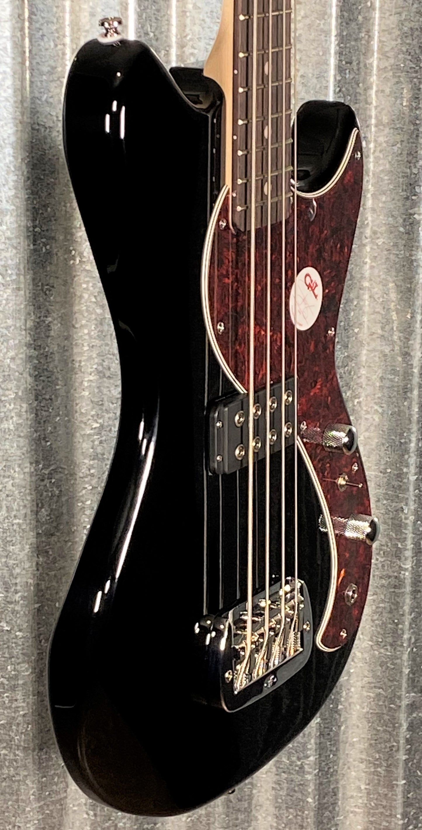 G&L Guitars Tribute Fallout Bass Short Scale 4 String Jet Black #5219