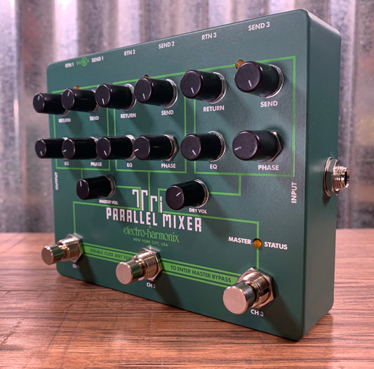 Electro-Harmonix EHX Tri Parallel Mixer 3 Effect Loop Switcher Mixer Guitar Bass Pedal