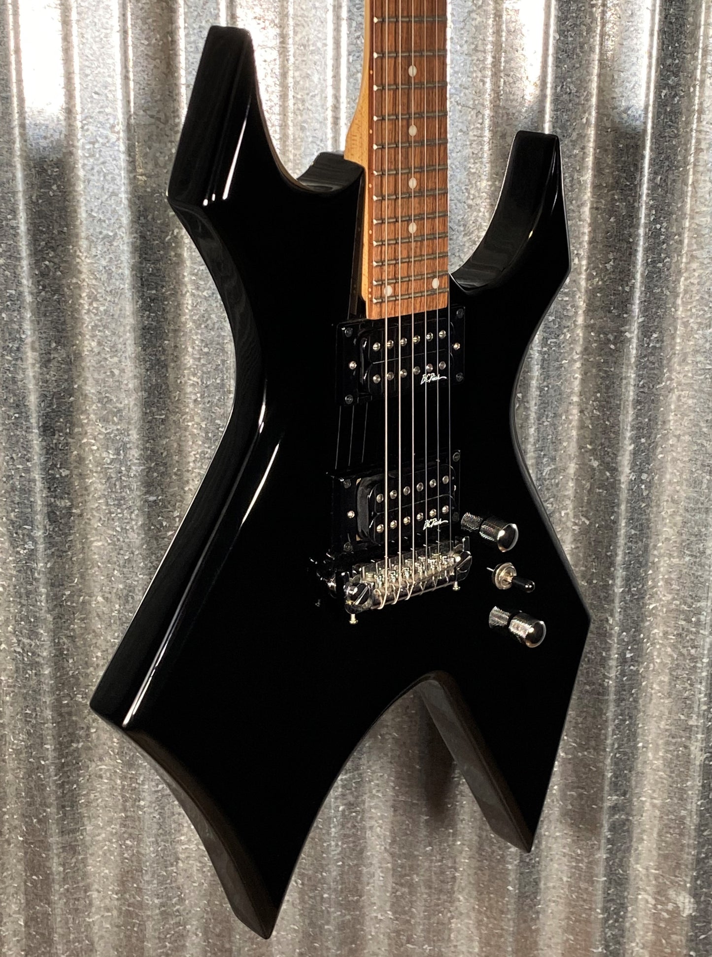 BC Rich Warlock Bronze Series Black Guitar & Bag #6239 Used