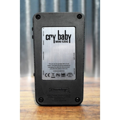 Dunlop Cry Baby Mini 535Q Wah CBM535Q Guitar Effect Pedal B Stock