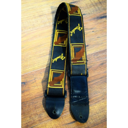 Fender 2" Monogrammed Guitar & Bass Strap Brown Black Yellow