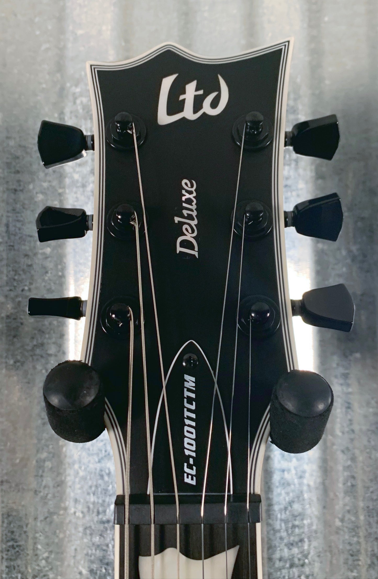 ESP LTD EC-1001T CTM Silver Sunburst Satin Guitar & Bag LEC1001TCTMSSBS #1224 Demo