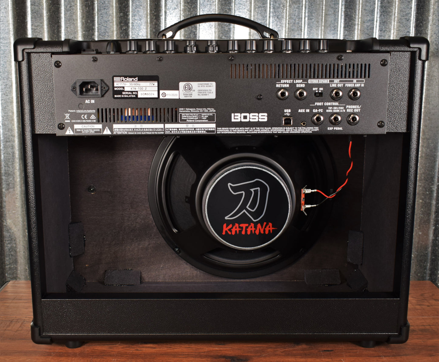 Boss Katana-100 MkII 1x12" 100 Watt Guitar Combo Amplifier KTN-100-2