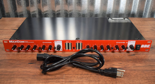 BBE MaxCom Rack Mountable Dual Channel Compressor Used