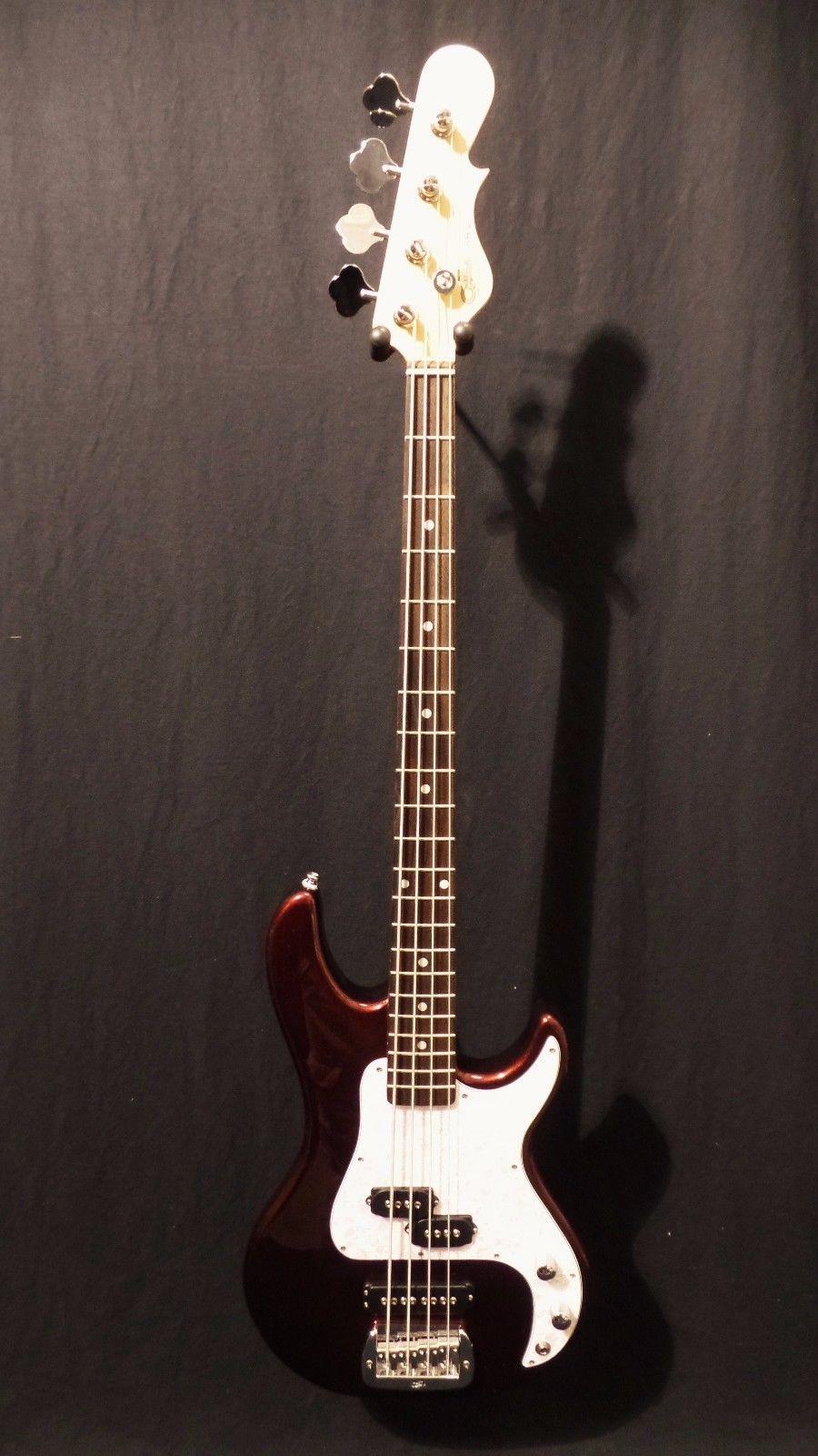G&L Tribute SB2 Electric Bass in Bordeaux Red Metallic & Gig Bag #8274