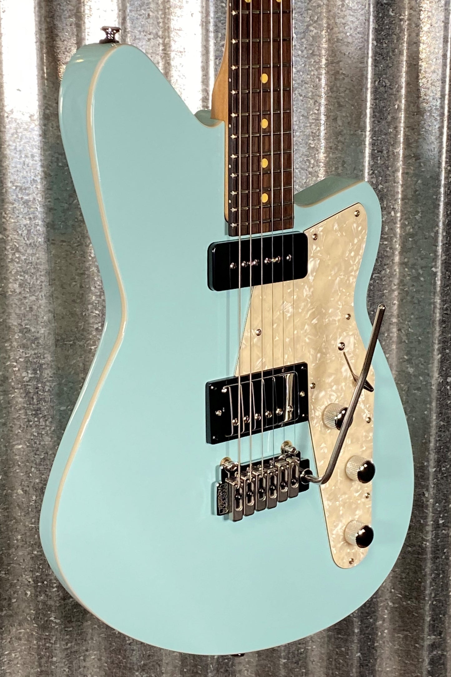 Reverend Double Agent W Chronic Blue Guitar #1566 B Stock