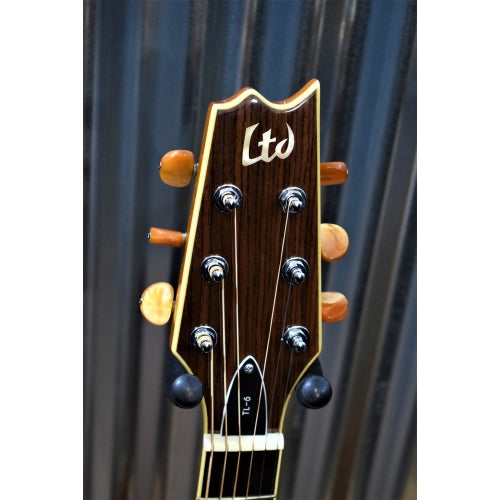 ESP LTD TL Series TL-6 Thinline Acoustic Electric Guitar Natural & Case #0503