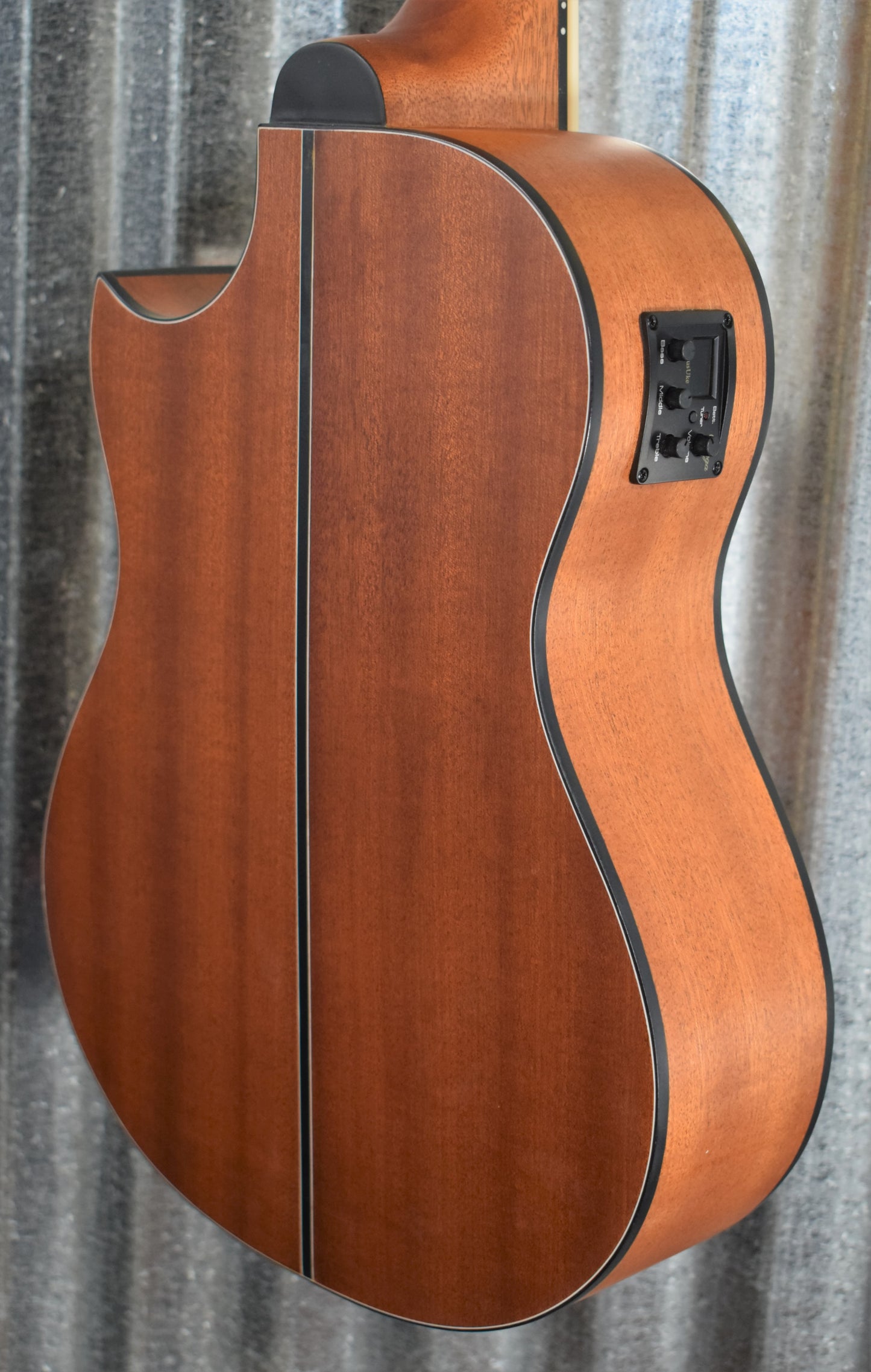 Ortega Lizzy Pro Acoustic Electric Lined Fretless Ukulele U Bass & Bag #7520