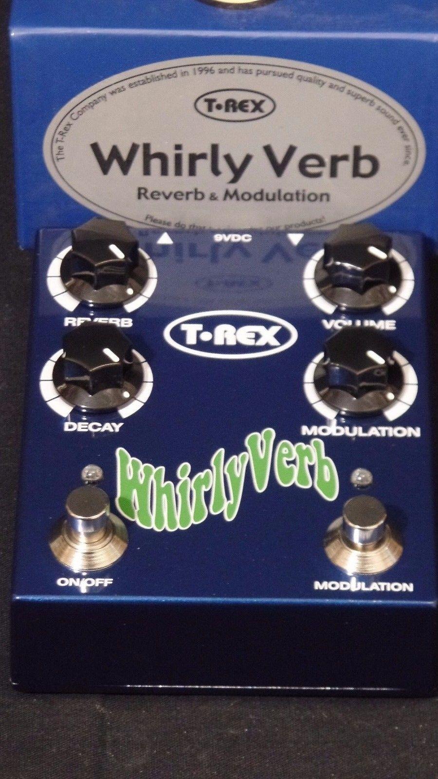 T-Rex Whirlyverb Reverb Electric Guitar Effects FX Pedal TRex Whirly Verb #3