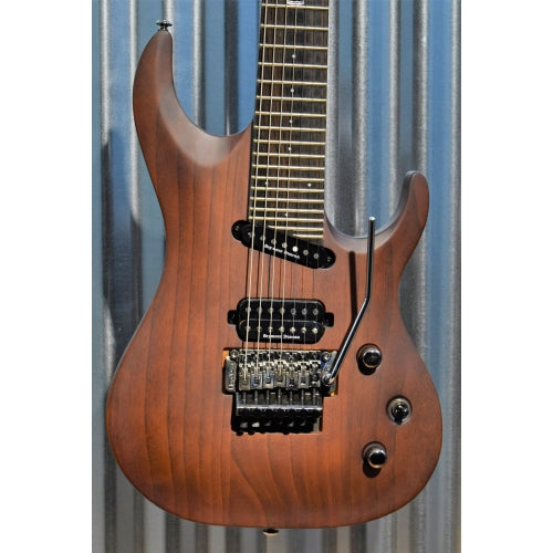 Washburn Parallaxe S29-7FR Dark Swamp Ash 7 String Carved Top 29 Fret Guitar #0205