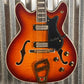 Hagstrom VIK67-G-VSB '67 Viking II Semi Hollow Vintage Sunburst Guitar #0141