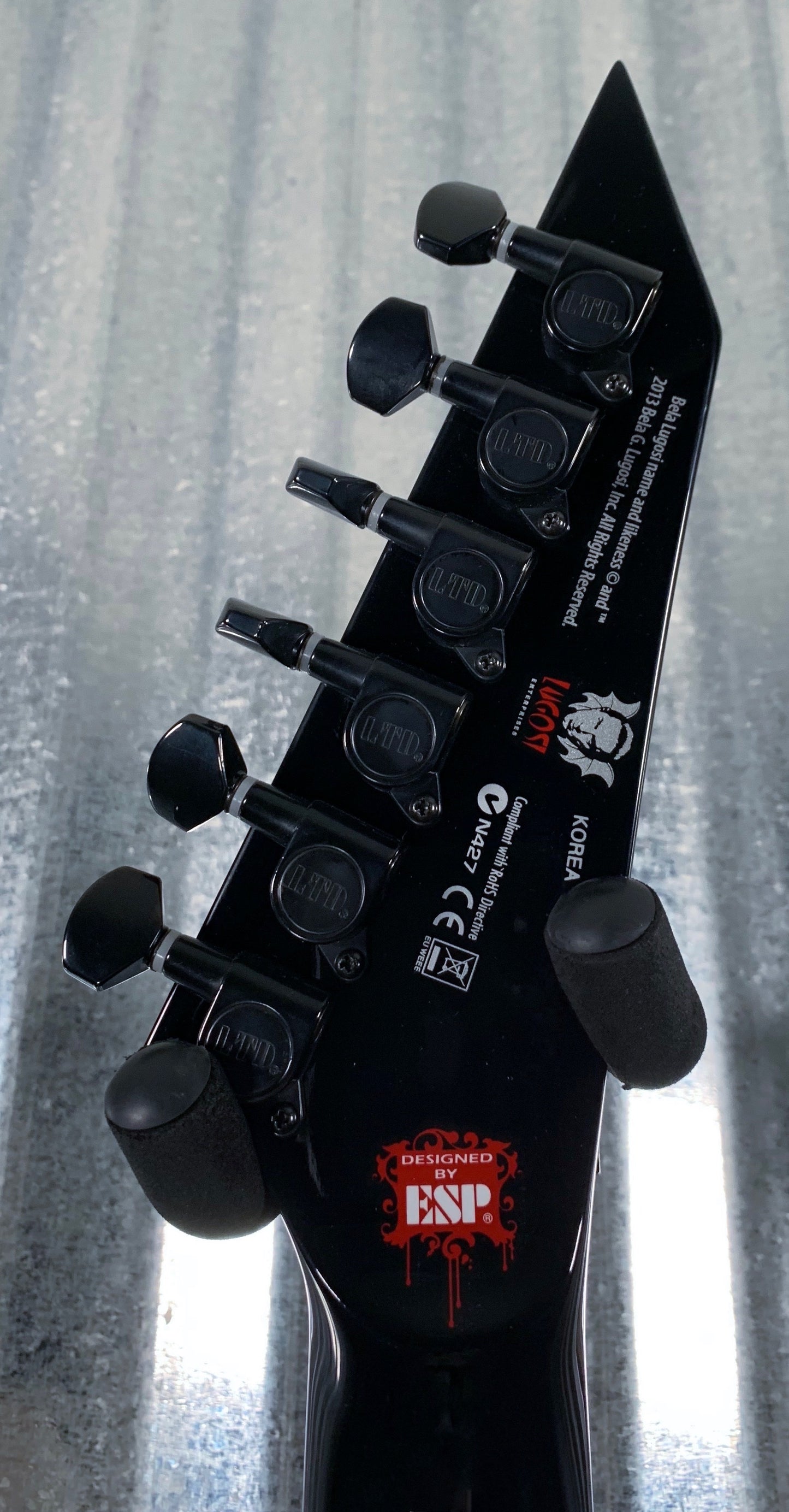 ESP LTD White Zombie Kirk Hammett Guitar & Case LKHWZ #1114 Demo