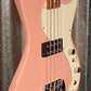 G&L USA Fullerton Deluxe Fallout Bass 4 String Short Scale Shell Pink & Bag #1009
