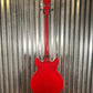 Hagstrom VIKB-WCT Viking 4 String Semi Hollow Short Scale Bass Wild Cherry Transparent #0622