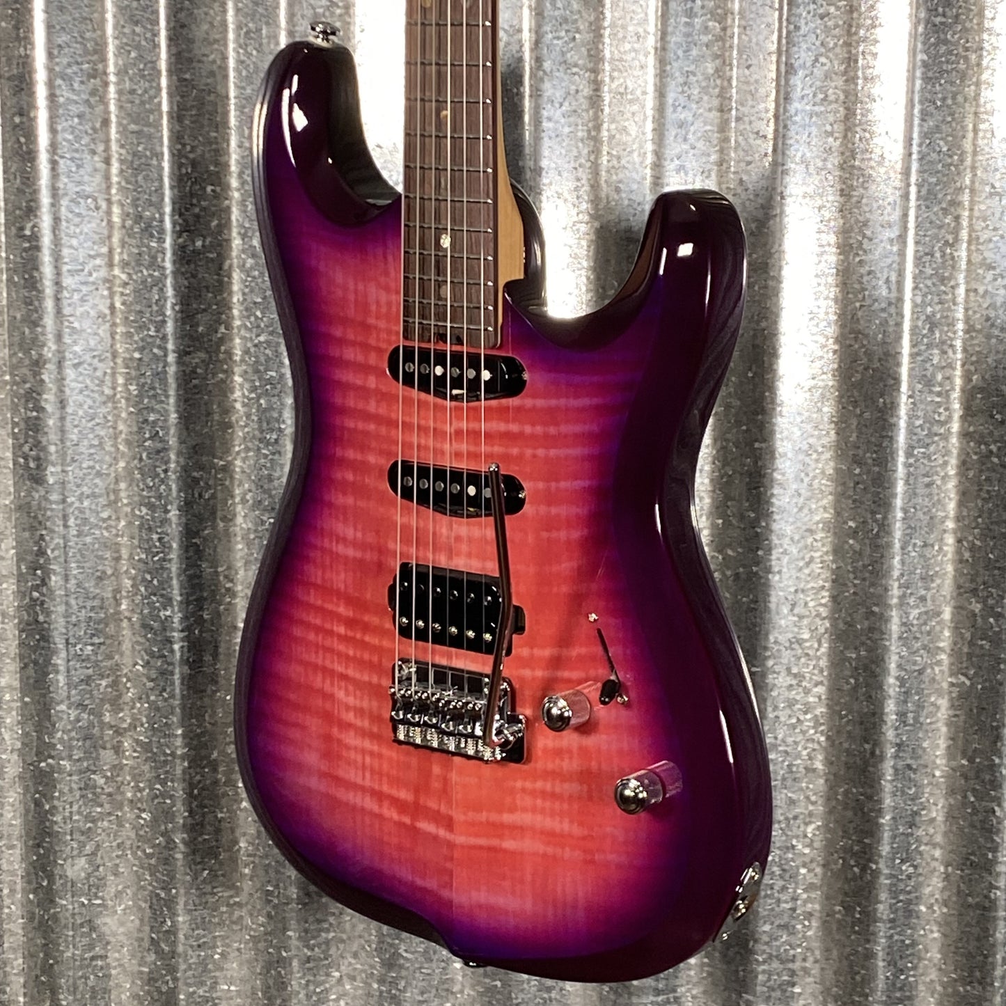 Musi Capricorn Fusion HSS Superstrat Cranberry Guitar #0243 Used
