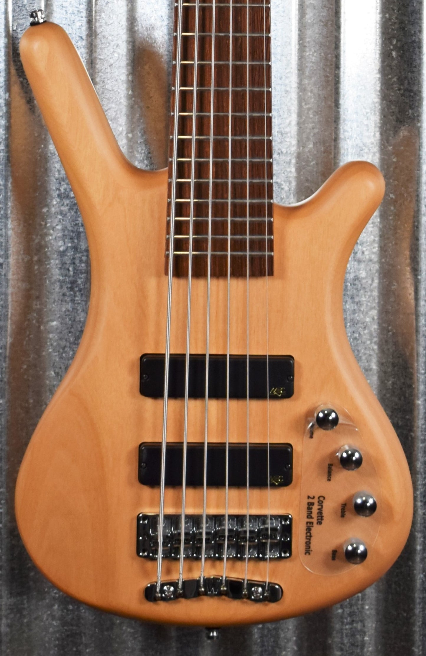 Warwick Rockbass Corvette Basic Natural Active 6 String Bass & Bag #5820